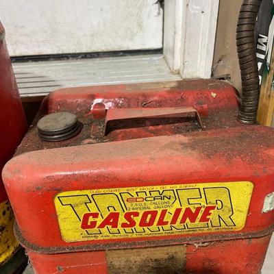 Vintage gasoline cans