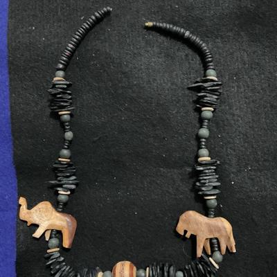 Hand-carved necklace