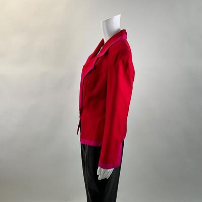 383 Vintage OSCAR DE LA RENTA Red/Pink Blazer Size 8