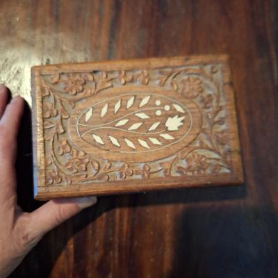 2 Wooden Trinket Boxes