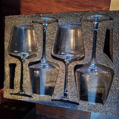 2 sets of Rovsya Red Wine glasses