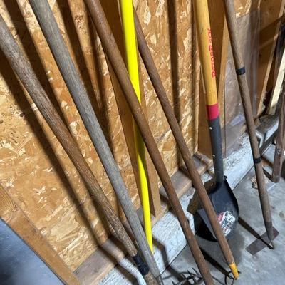 Garden tools and seed spreader