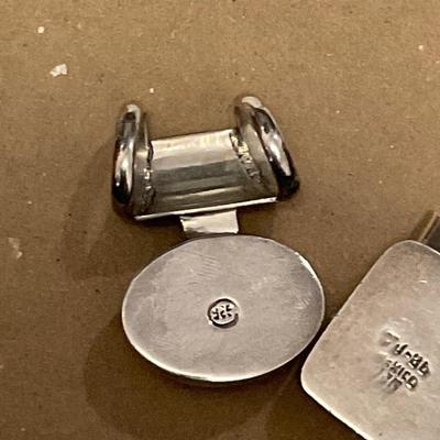 B35-Sterling Pendants and Single Earring