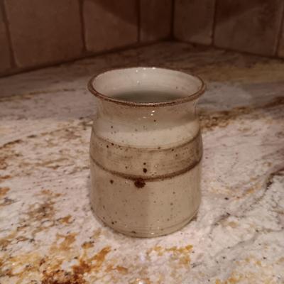 CLAY PITCHER, CONDIMENT SERVER AND POT