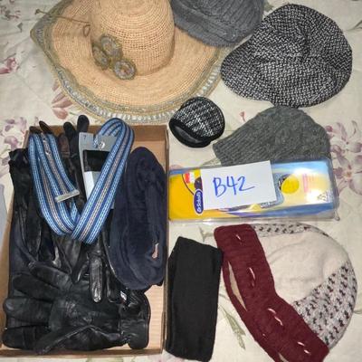 B42-hats, gloves, slippers, shoe inserts, etc.