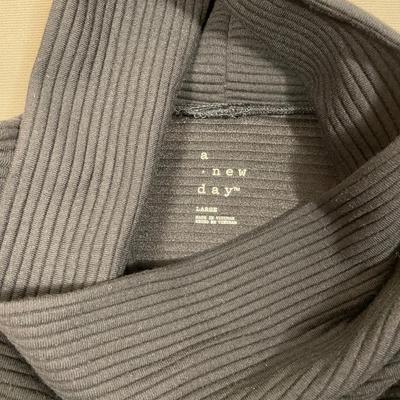 a•new day Black funnel neck dress