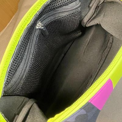 Gray Camouflage neoprene toiletry bag