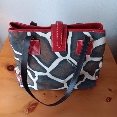 DOONEY & BOURKE CANVAS PURSE AND A BRIGHTON PURSE