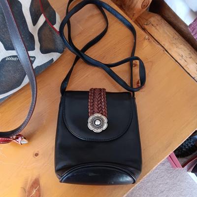 DOONEY & BOURKE CANVAS PURSE AND A BRIGHTON PURSE