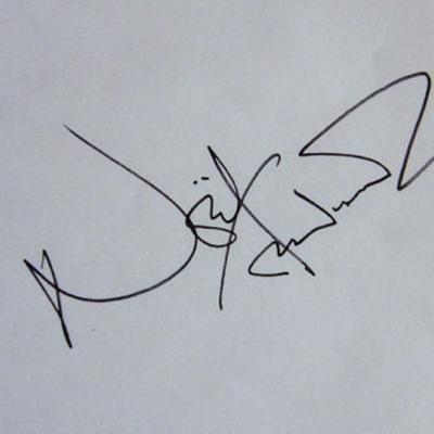 Noel Coward signature slip 