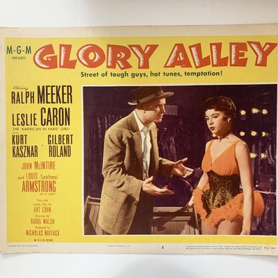 Glory Alley 1952 vintage lobby card