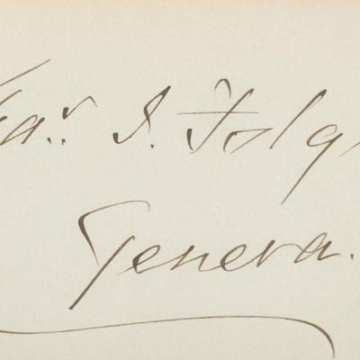 Charles J. Folger signature cut