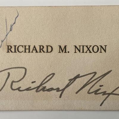 Pat Nixon original signature 