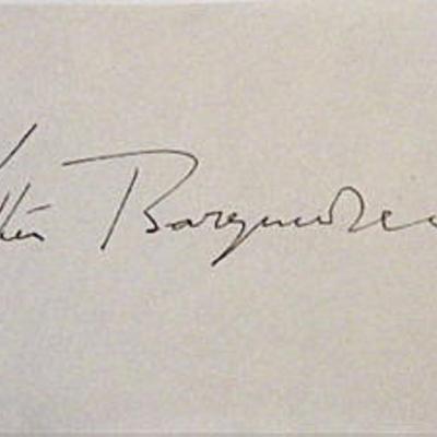 Ethel Barrymore signature slip