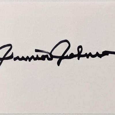 NASCAR Junior Johnson autograph