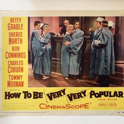 How to Be Very, Very Popular original 1955 vintage lobby card