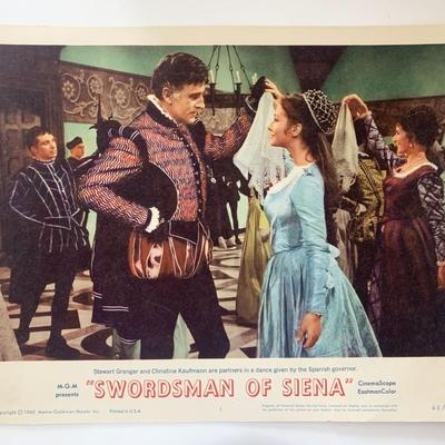 Swordsman of Siena original 1962 vintage lobby card