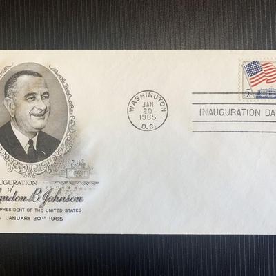 Lyndon B Johnson inaugurational first day cover