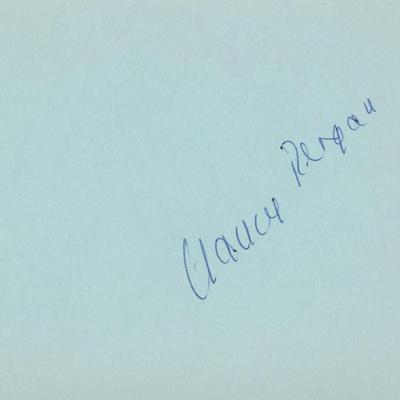 Nancy Reagan signature cut