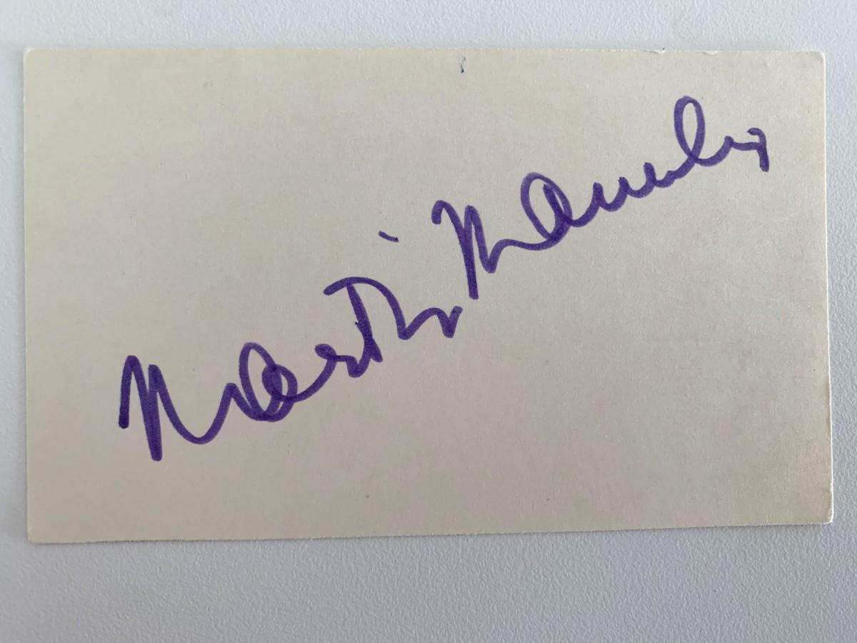 Martin Manulis original signature