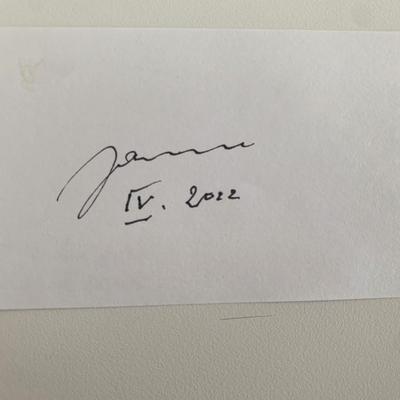 General Wojciech Jaruzelski original signature
