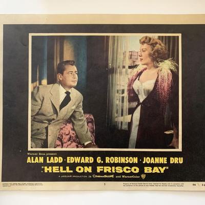 Hell on Frisco Bay original 1956 vintage lobby card
