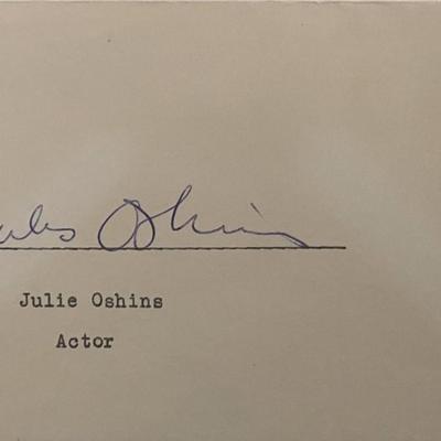 Actress Julie Oshins signed 1951 cover