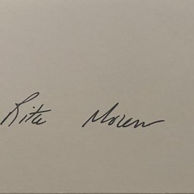 Rita Moreno original signature