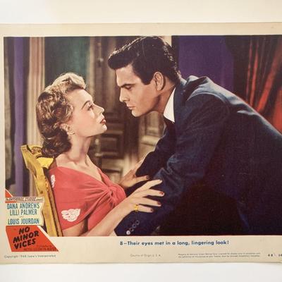 No Minor Vices original 1948 vintage lobby card