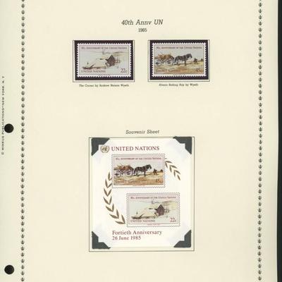 United Nations New York Stamps 1985