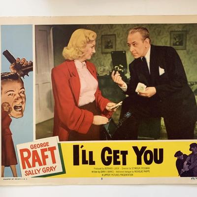 I'll Get You 
original 1953 vintage lobby card
