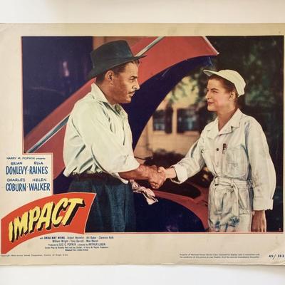 Impact original 1949 vintage lobby card