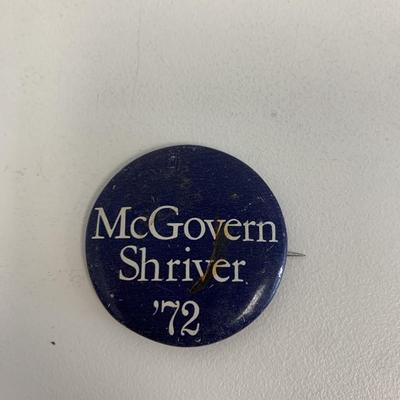 McGovern Shriver 1972 pin