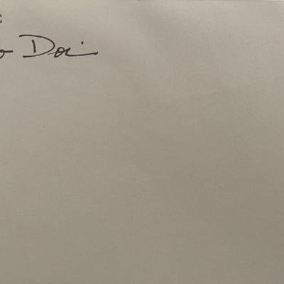 Astronaut Takao Doi original signature