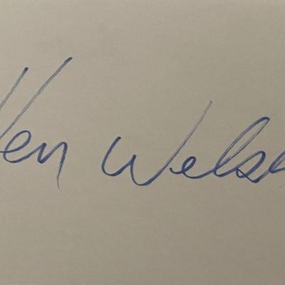 Kenneth Welsh original signature