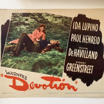 Devotion original 1946 vintage lobby card