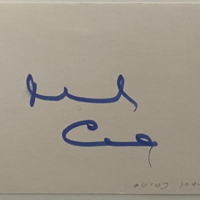 Michael Caine original signature