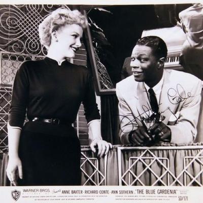 Nat King Cole signed movie still 