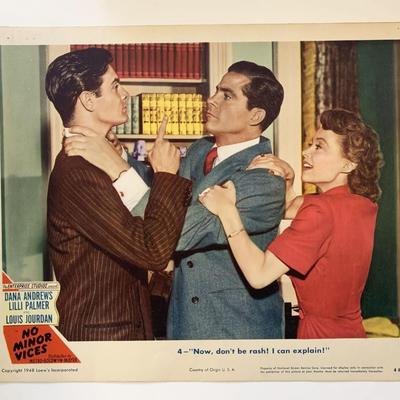 No Minor Vices original 1948 vintage lobby card