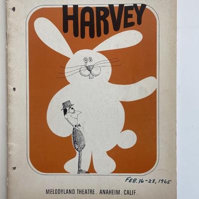 Harvey cast signed program