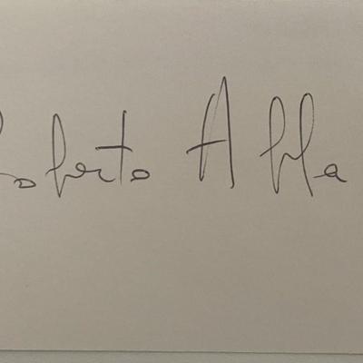 Roberto Abbado original signature
