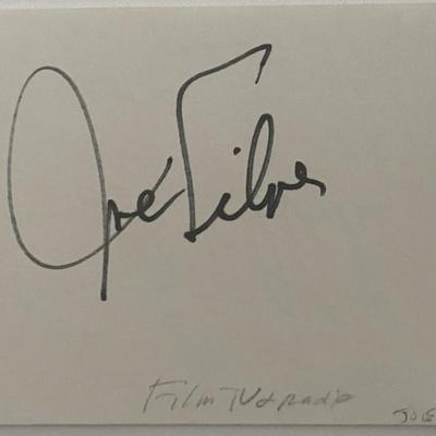 Joe Silver original signature