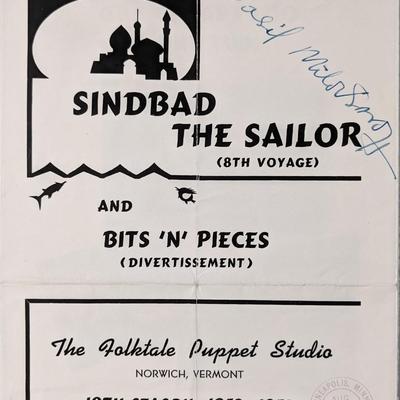 Puppeteer Basil Milovsoroff signed pamphlet