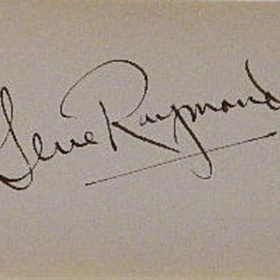 Gene Raymond signature slip