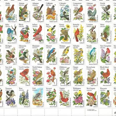State Birds and Flowers Stamps