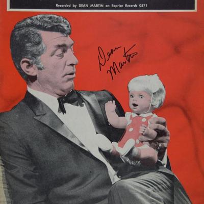 Dean Martin signed sheet music