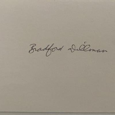 Bradford Dillman original signature