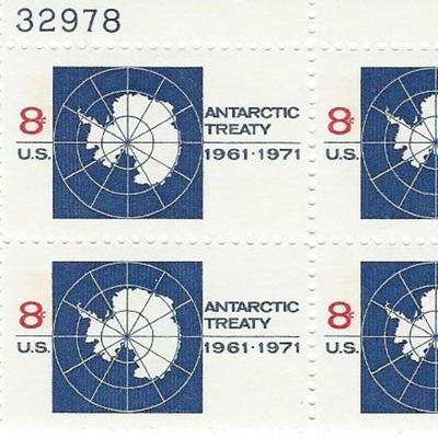 Antarctic Treaty Plate Block