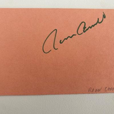 Ronn Carroll original signature
