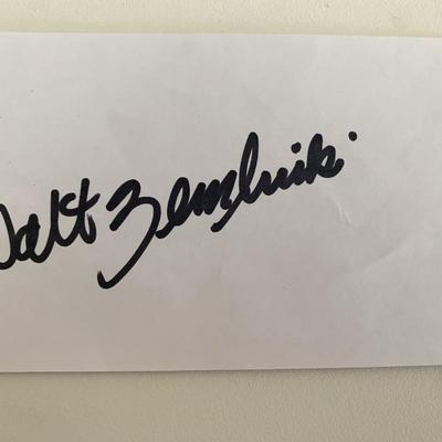 Walter Zembriski original signature
